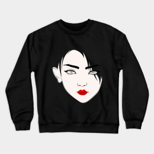 BEAUTIFUL GIRL FACE Crewneck Sweatshirt